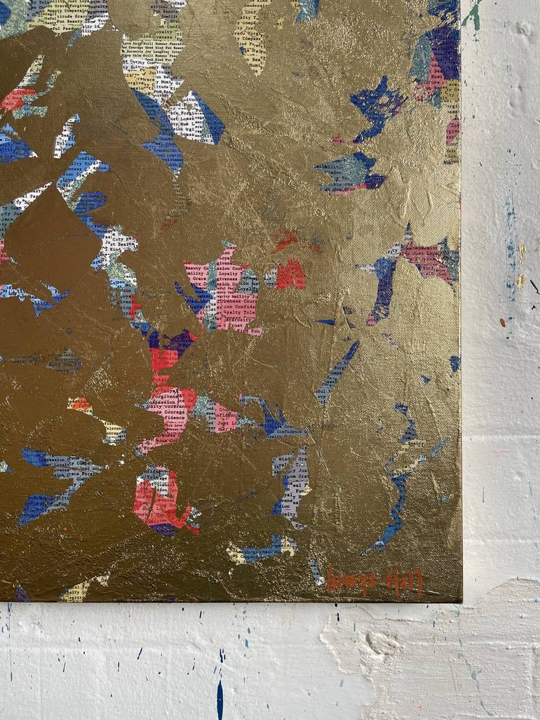 Original Abstract Mixed Media by George Hall