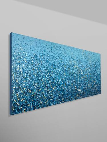 Peaceful Waters - 152 x 61cm mixed media on canvas thumb