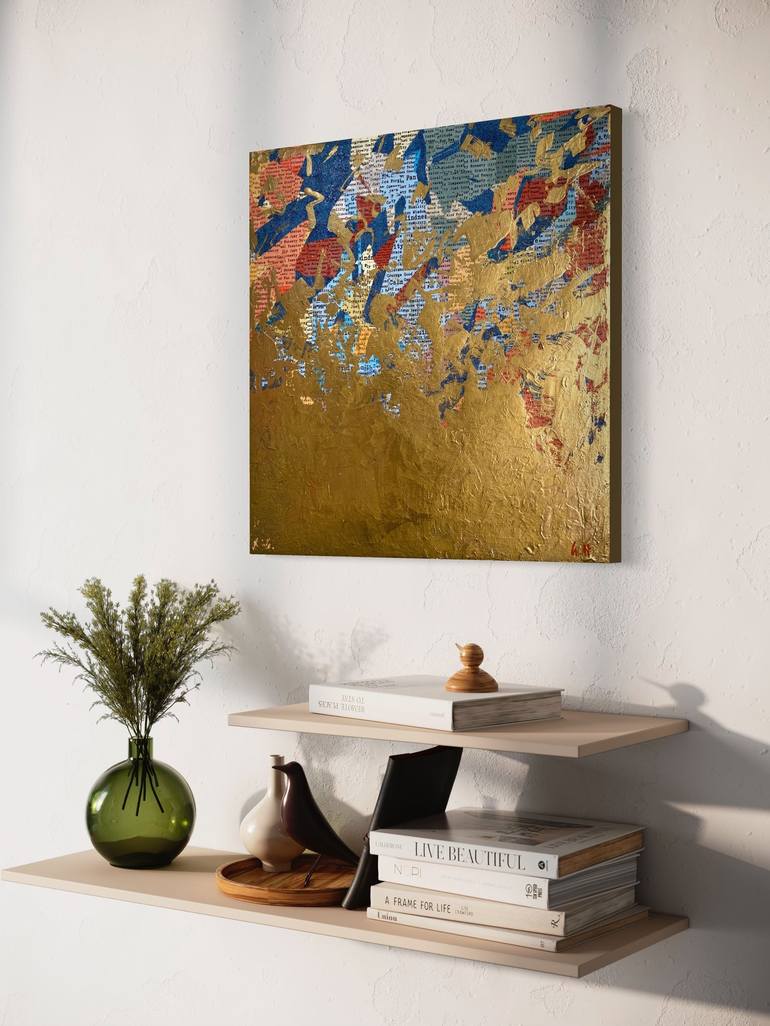 Original Abstract Mixed Media by George Hall