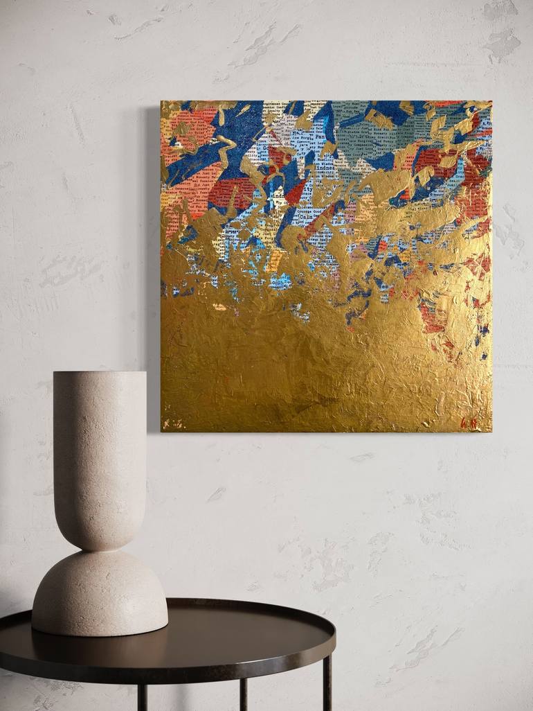 Original Abstract Mixed Media by George Hall