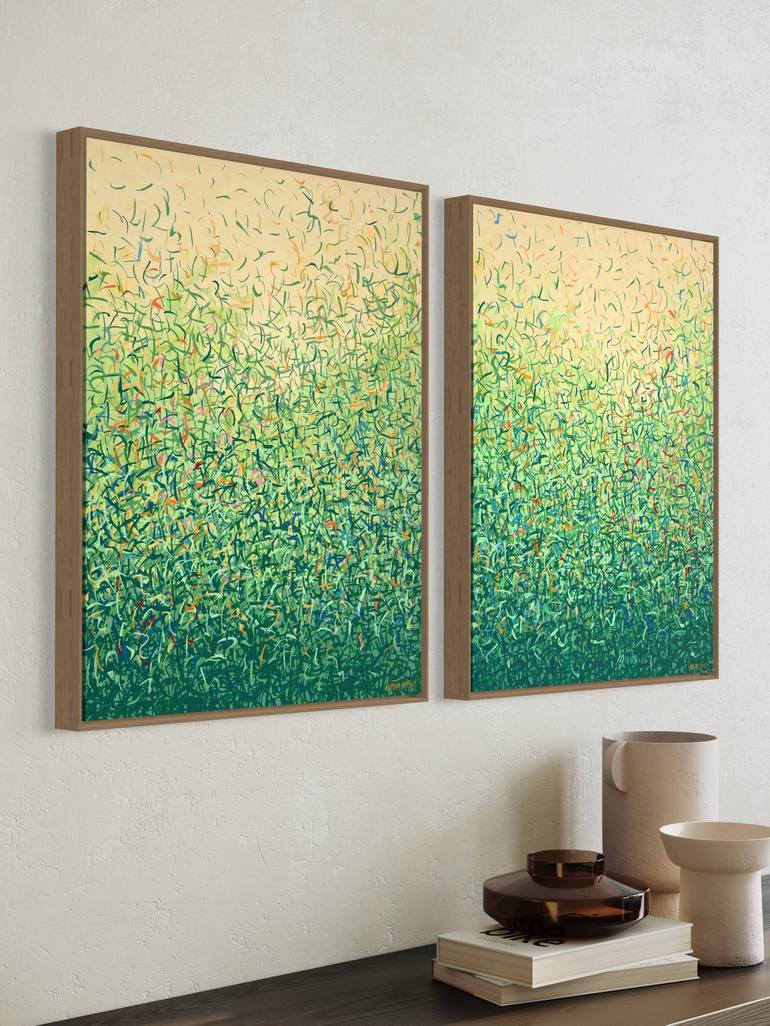 Original Impressionism Abstract Painting by George Hall