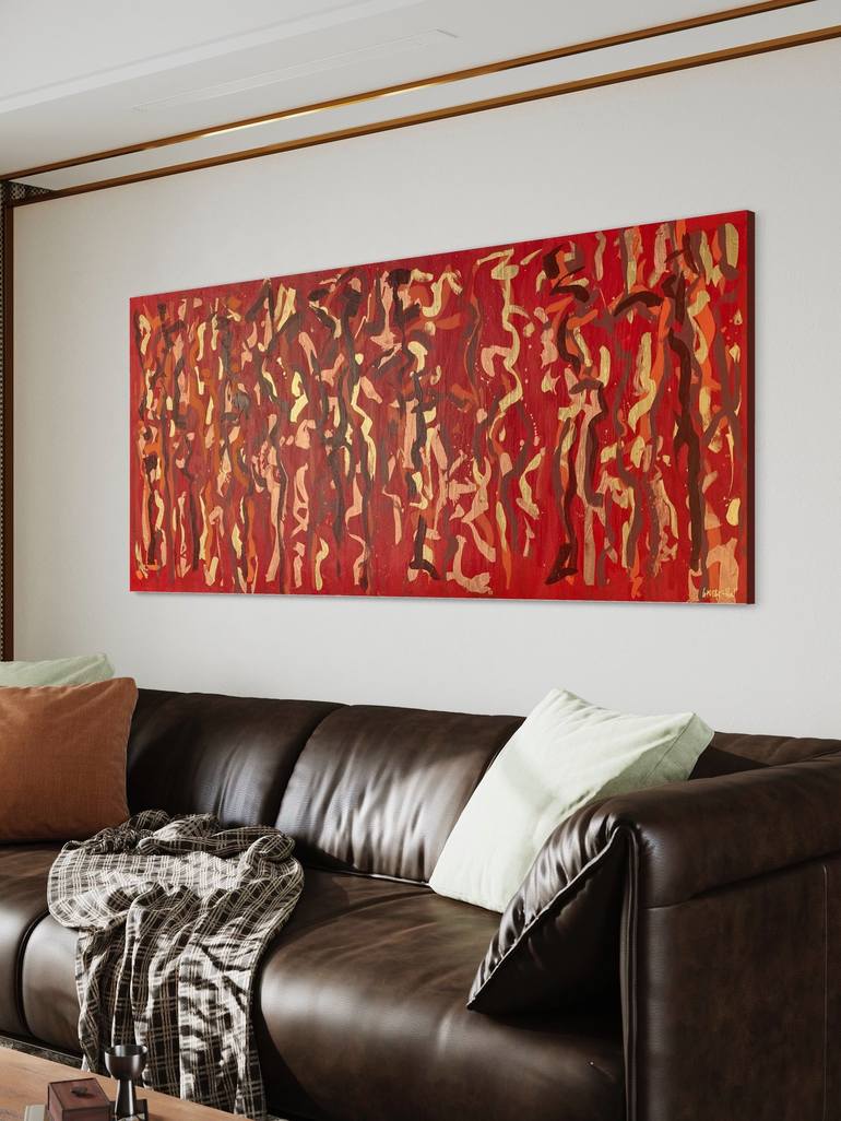 Original Abstract Painting by George Hall