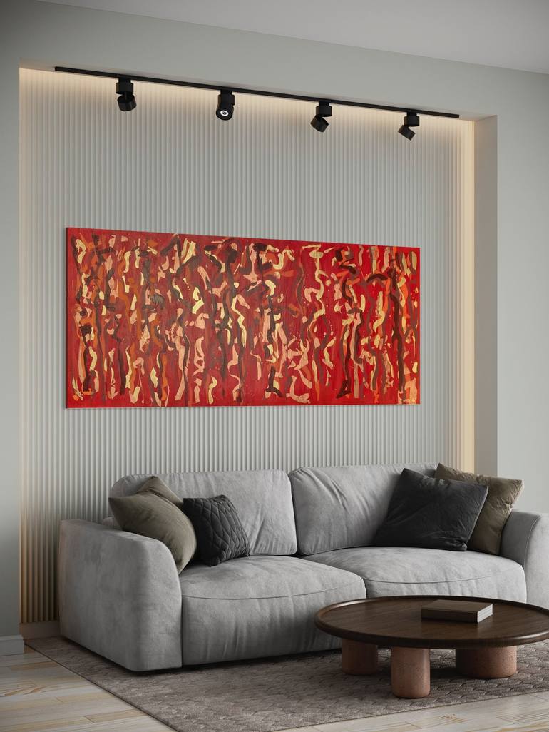 Original Abstract Painting by George Hall