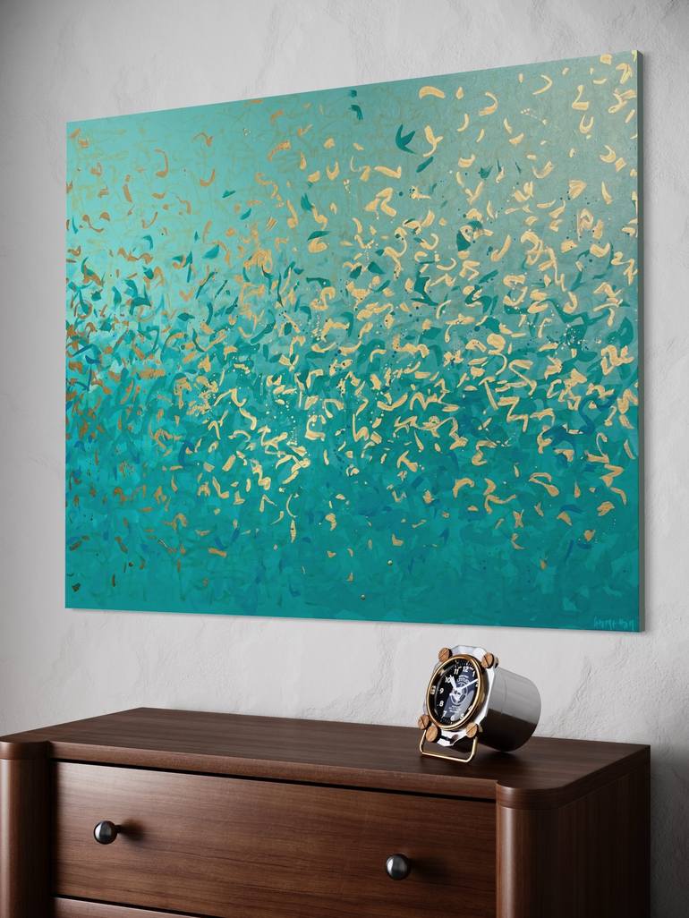 Original Abstract Painting by George Hall
