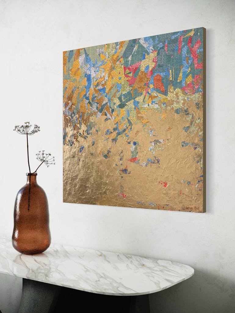 Original Abstract Mixed Media by George Hall