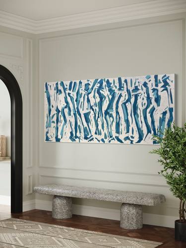 Saatchi Art Artist George Hall; Paintings, “Dancing and More Dancing - 200 x 85 acrylic on canvas” #art