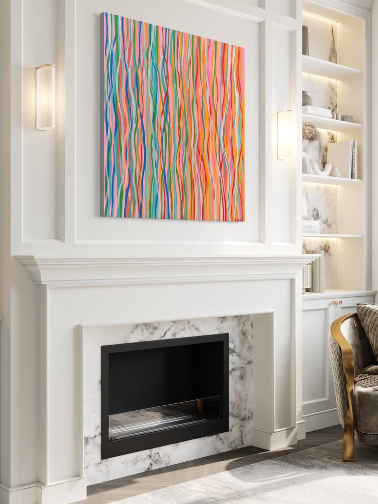 Original Abstract Painting by George Hall