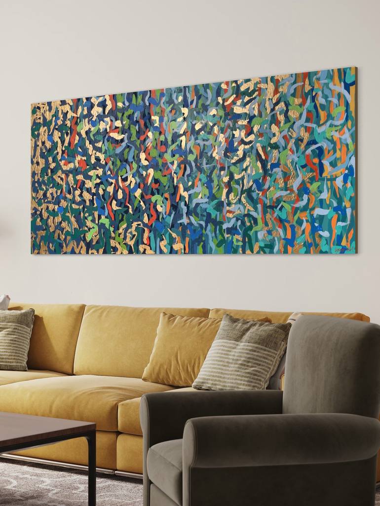 Original Abstract Painting by George Hall