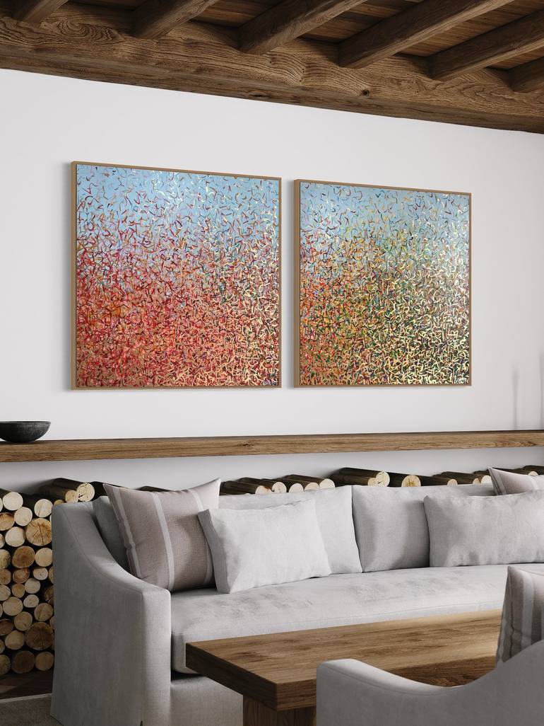 Original Impressionism Abstract Mixed Media by George Hall