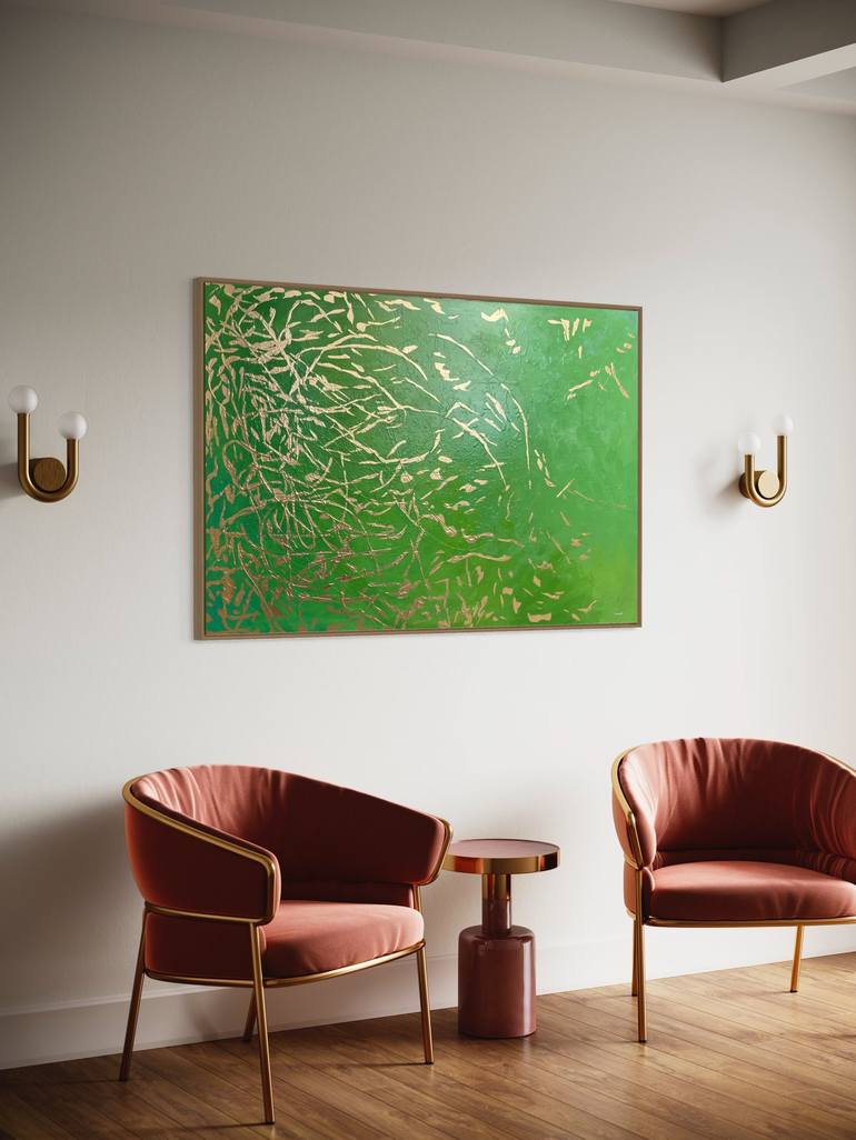 Original Abstract Painting by George Hall