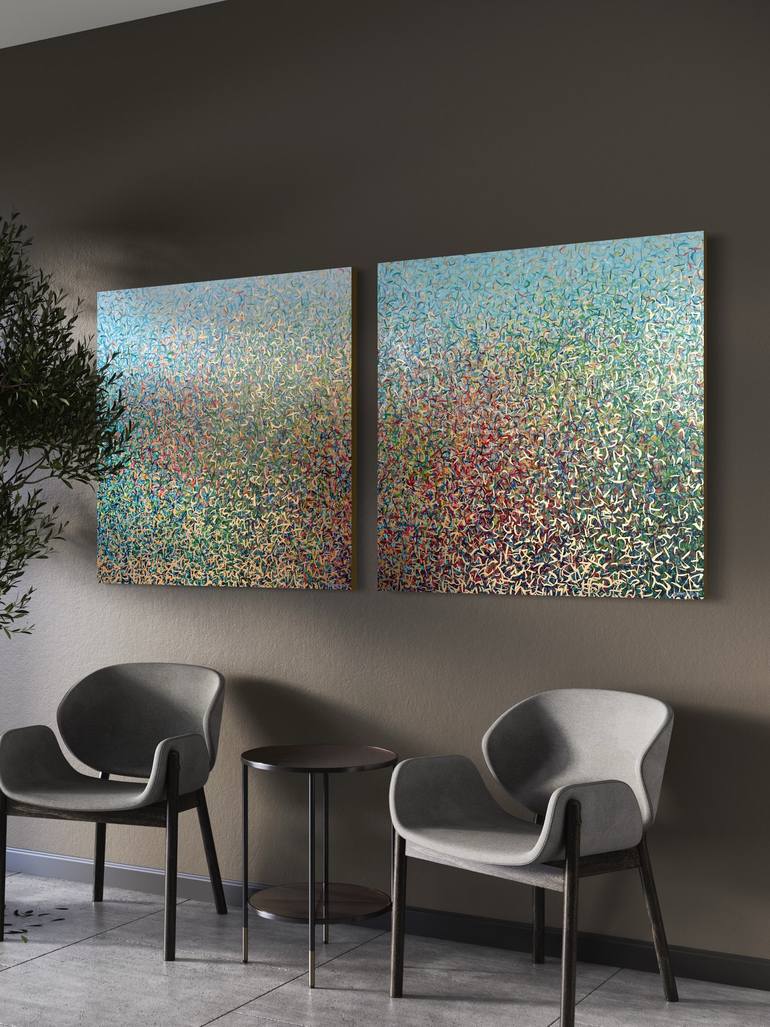 Original Impressionism Abstract Mixed Media by George Hall