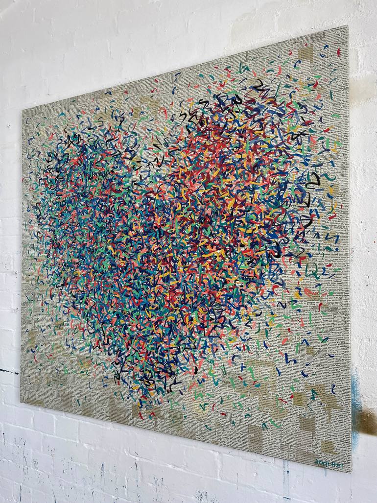 Original Abstract Mixed Media by George Hall