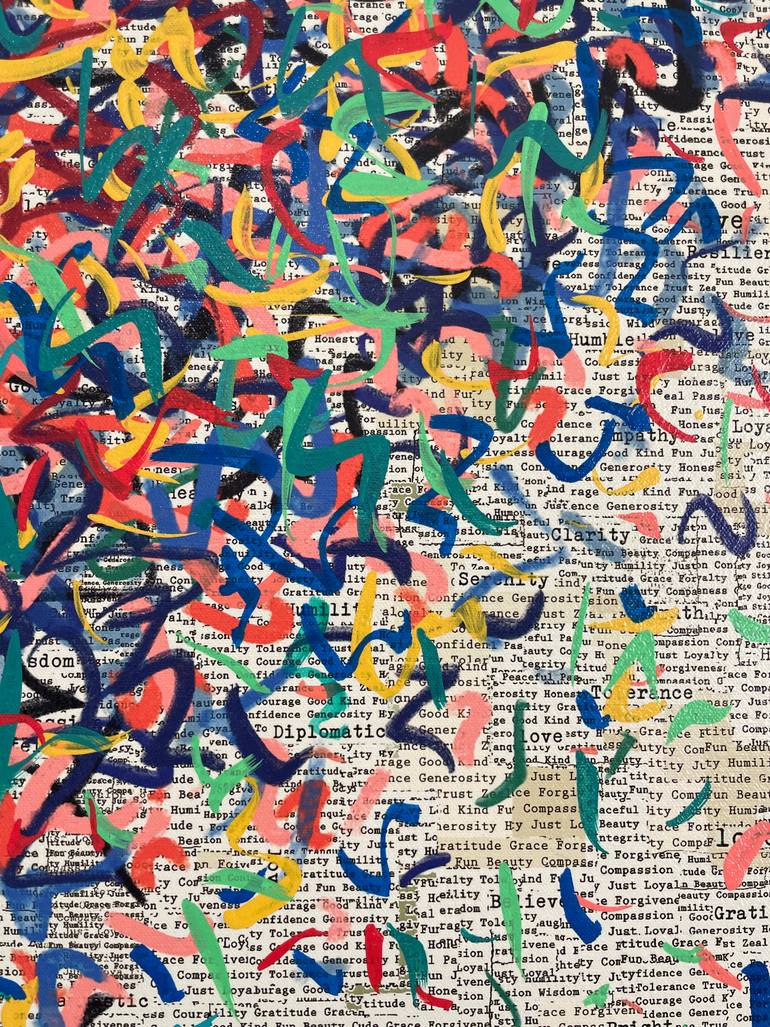 Original Abstract Mixed Media by George Hall