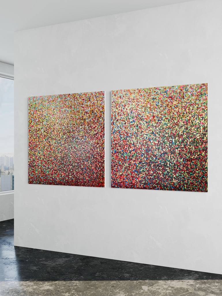 Original Abstract Painting by George Hall