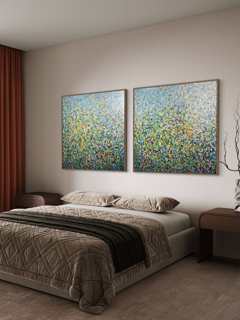 Original Impressionism Abstract Mixed Media by George Hall