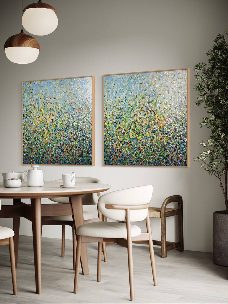 Original Impressionism Abstract Mixed Media by George Hall