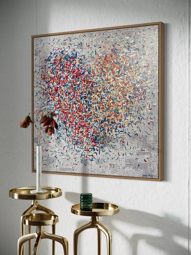 Original Abstract Mixed Media by George Hall