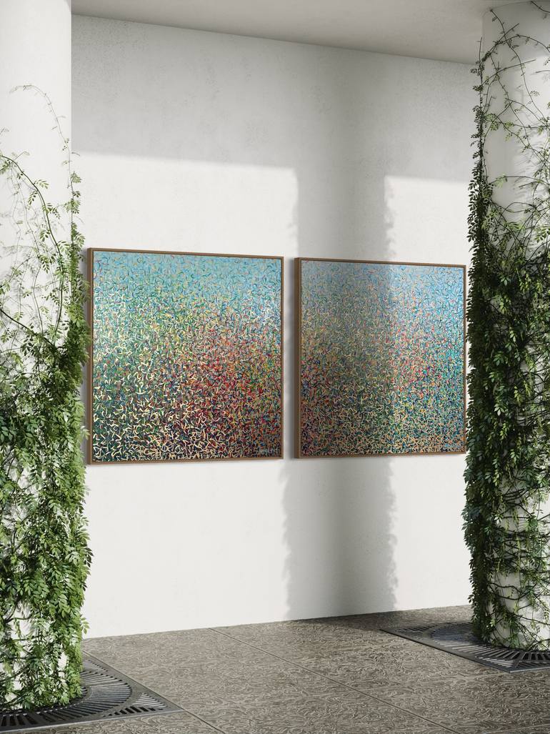 Original Impressionism Abstract Mixed Media by George Hall