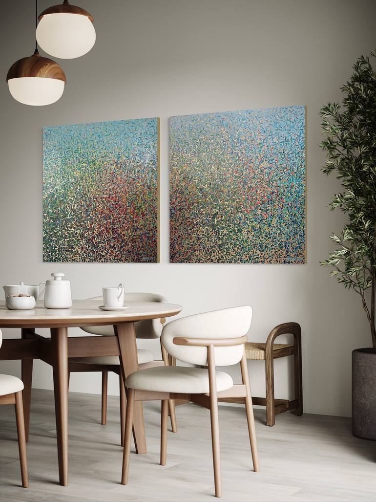 Original Impressionism Abstract Mixed Media by George Hall