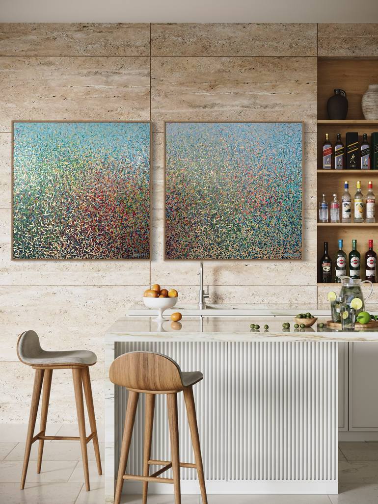 Original Impressionism Abstract Mixed Media by George Hall