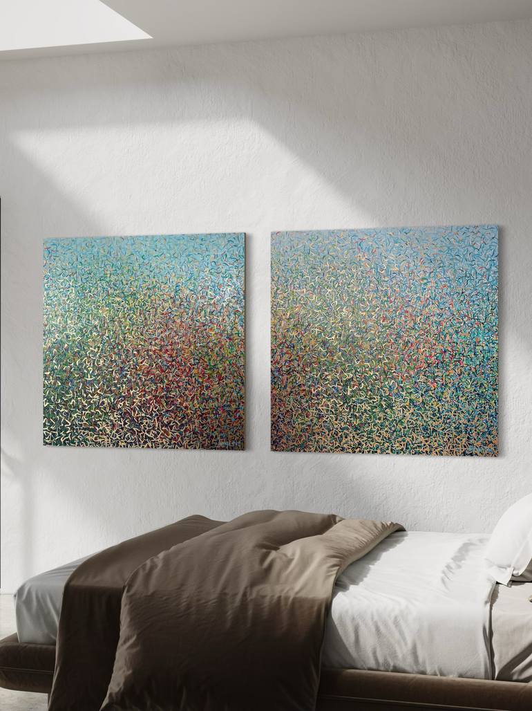 Original Impressionism Abstract Mixed Media by George Hall