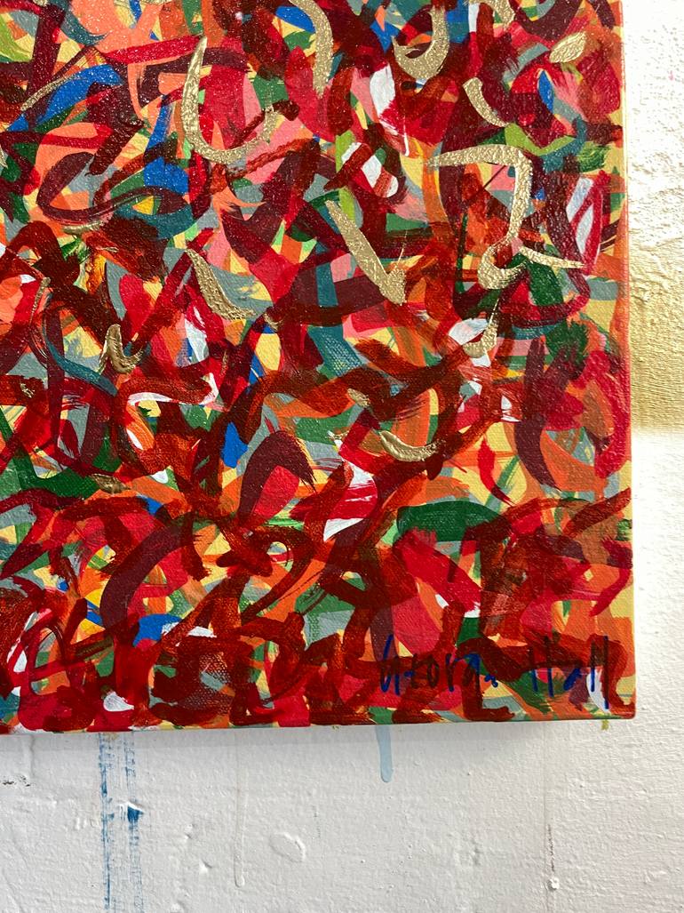 Original Abstract Painting by George Hall