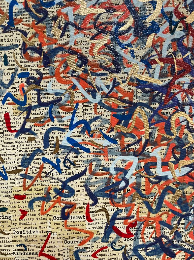 Original Abstract Mixed Media by George Hall