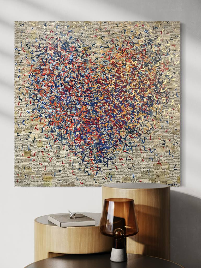 Original Abstract Mixed Media by George Hall