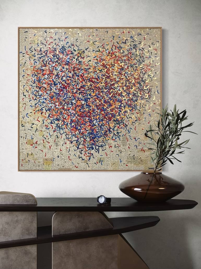 Original Abstract Mixed Media by George Hall