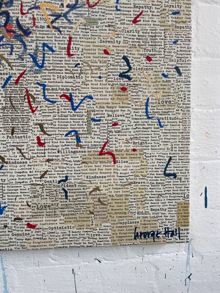 Original Abstract Mixed Media by George Hall