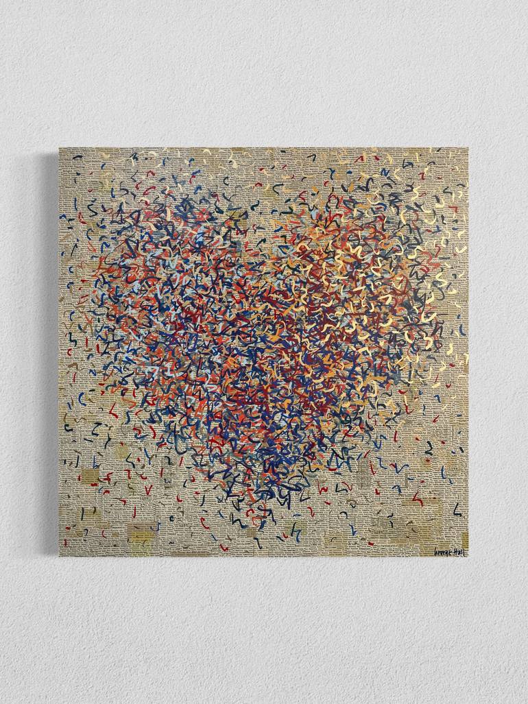 Original Abstract Mixed Media by George Hall