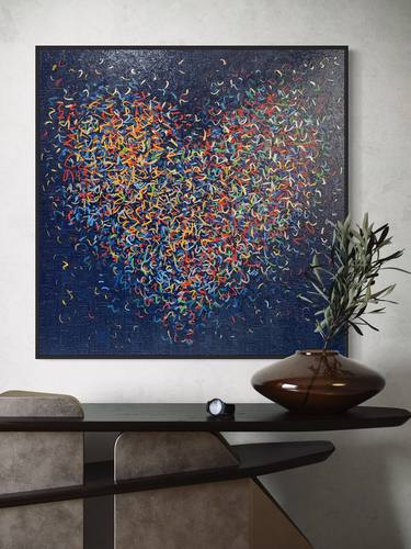 Original Abstract Mixed Media by George Hall