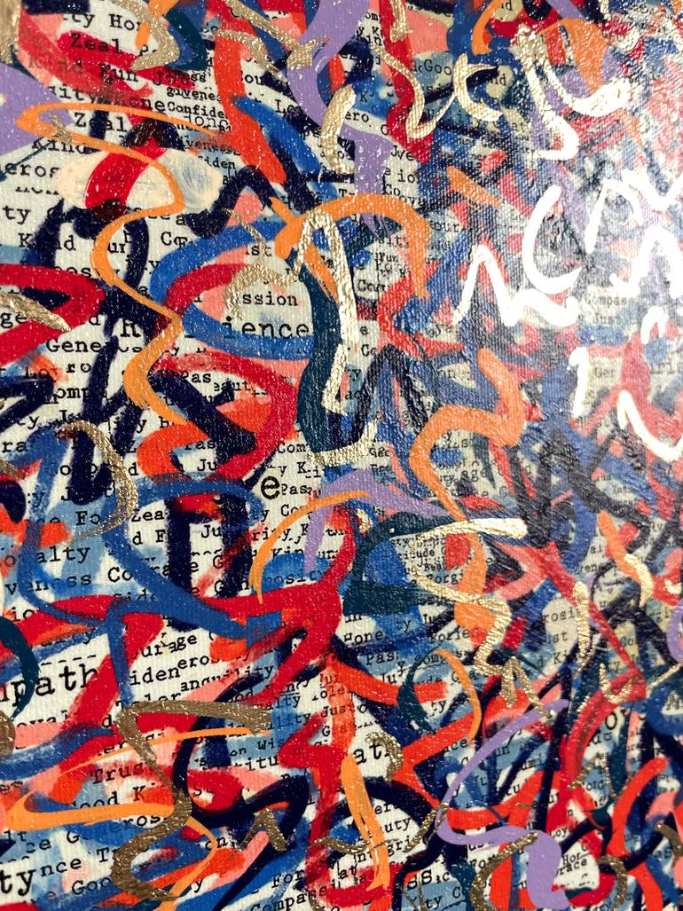 Original Abstract Mixed Media by George Hall