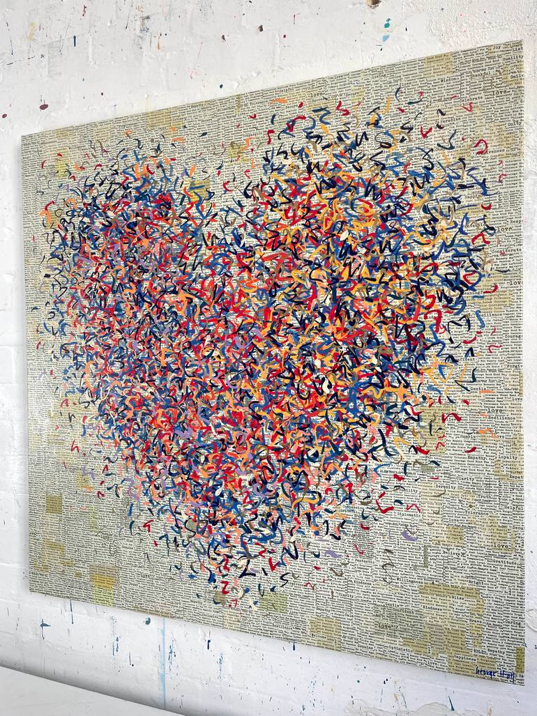 Original Abstract Mixed Media by George Hall