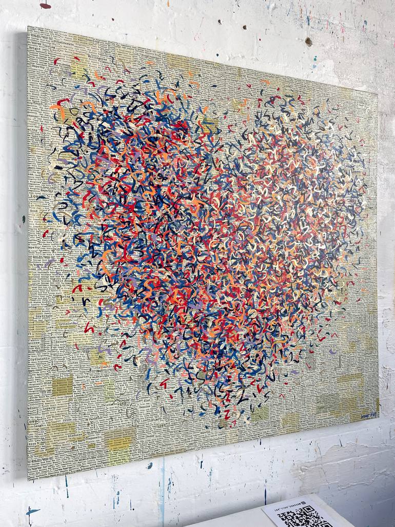 Original Abstract Mixed Media by George Hall