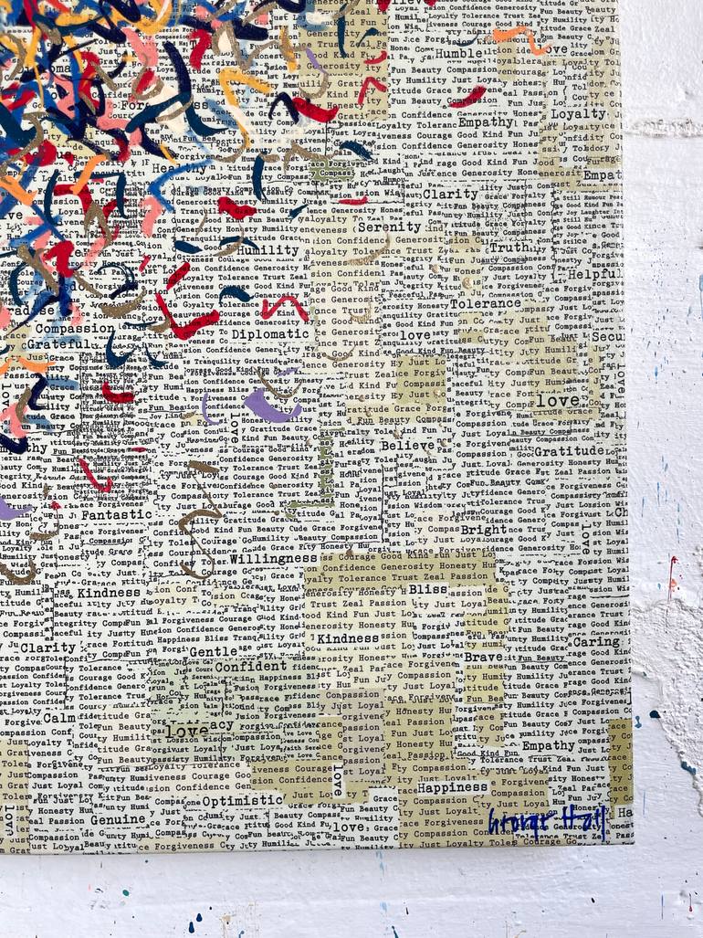 Original Abstract Mixed Media by George Hall