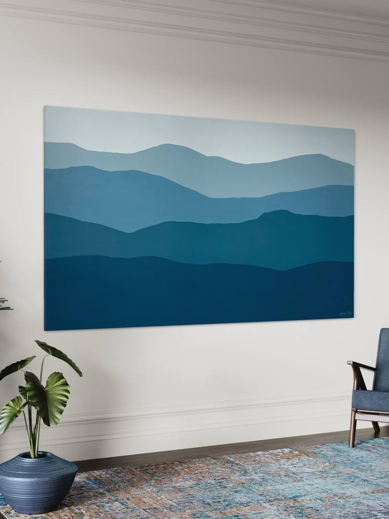 Original Abstract Painting by George Hall