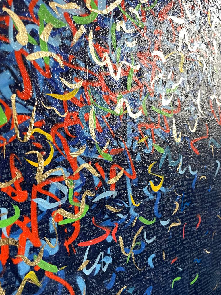 Original Abstract Mixed Media by George Hall