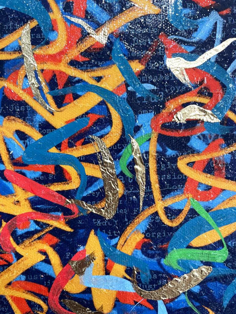 Original Abstract Mixed Media by George Hall