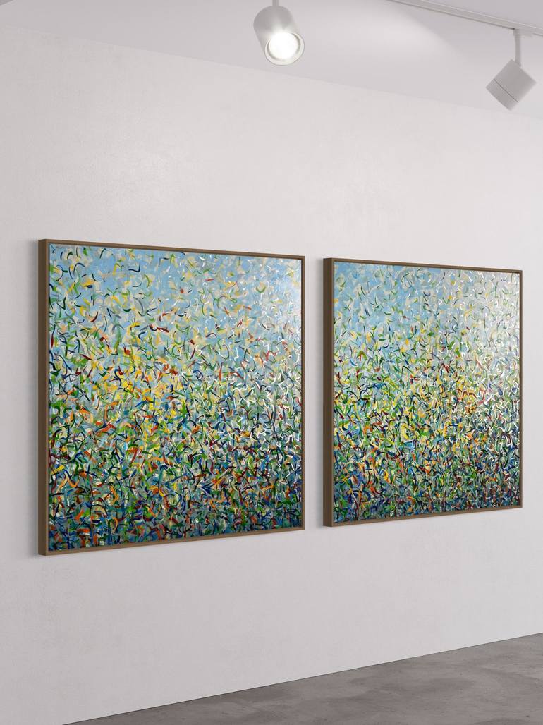 Original Impressionism Abstract Mixed Media by George Hall