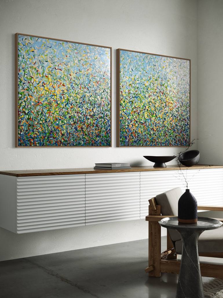Original Impressionism Abstract Mixed Media by George Hall