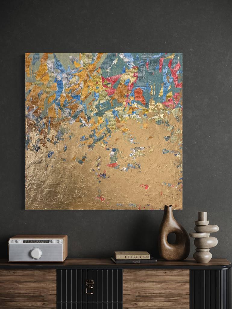 Original Abstract Mixed Media by George Hall