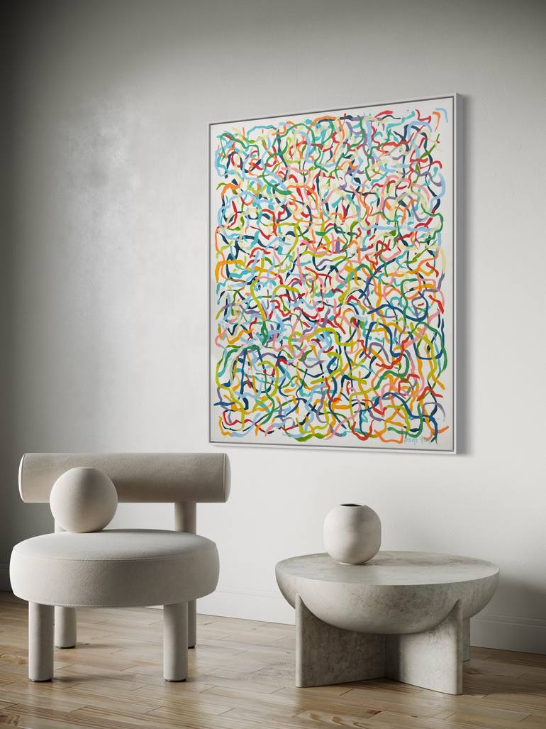 Original Abstract Painting by George Hall