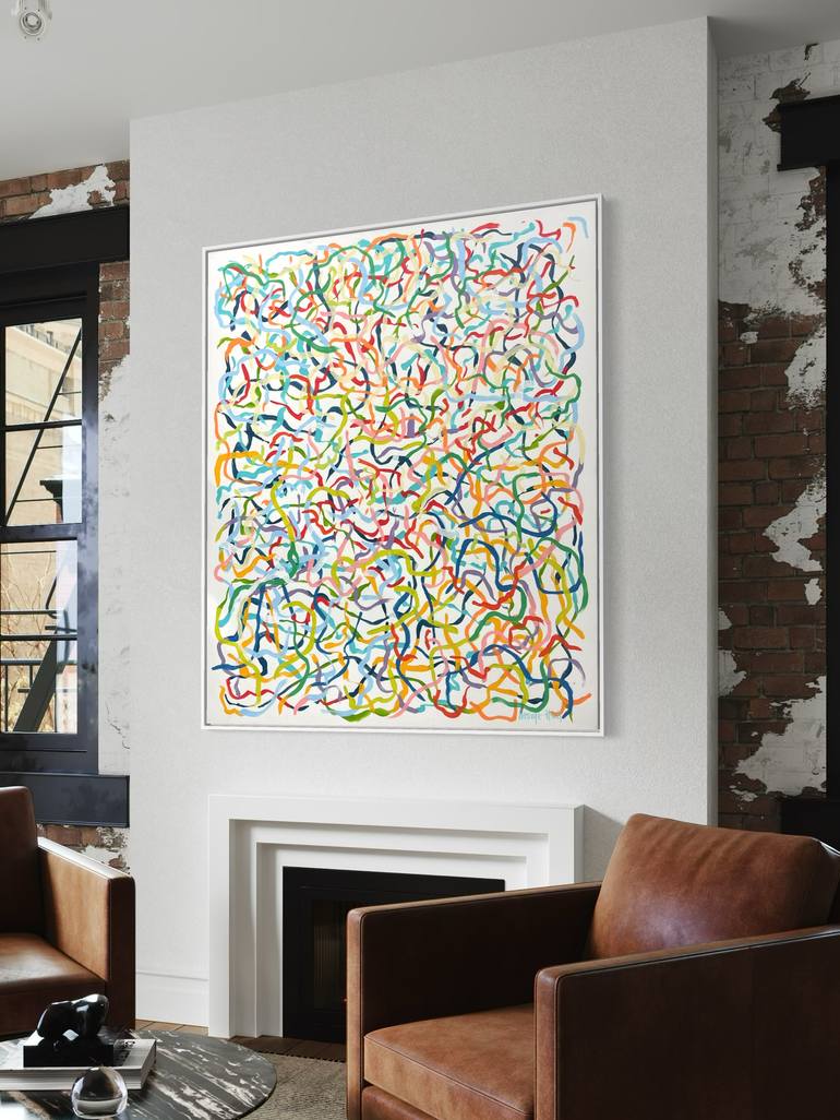 Original Abstract Painting by George Hall
