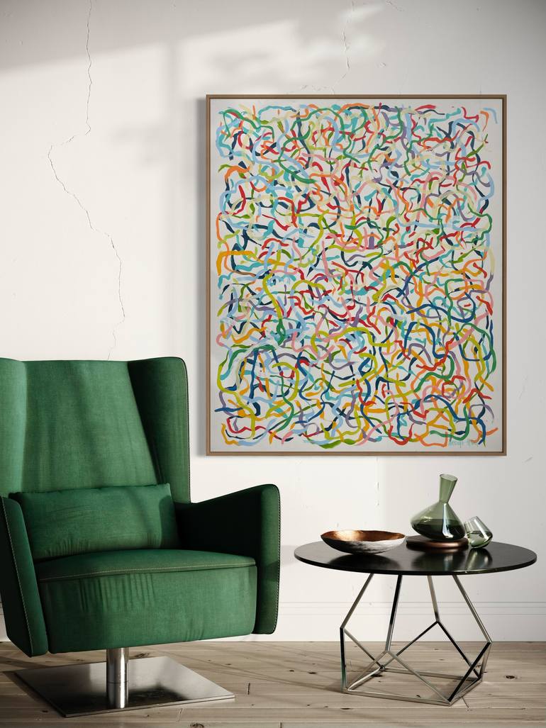 Original Abstract Painting by George Hall