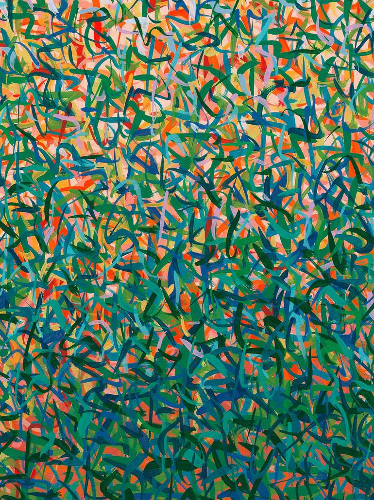 Original Abstract Painting by George Hall