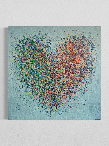 Original Abstract Mixed Media by George Hall