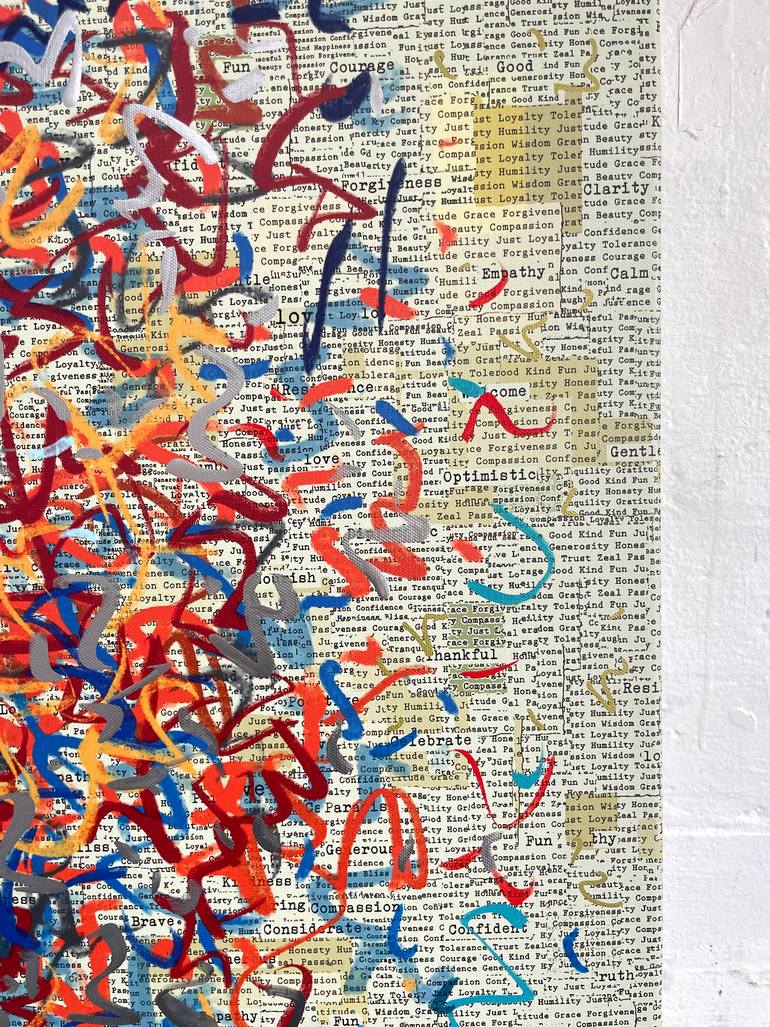 Original Abstract Mixed Media by George Hall