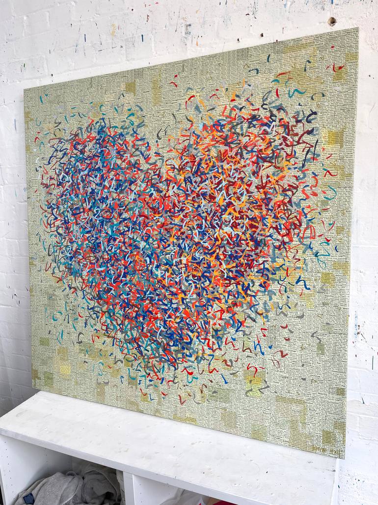 Original Abstract Mixed Media by George Hall