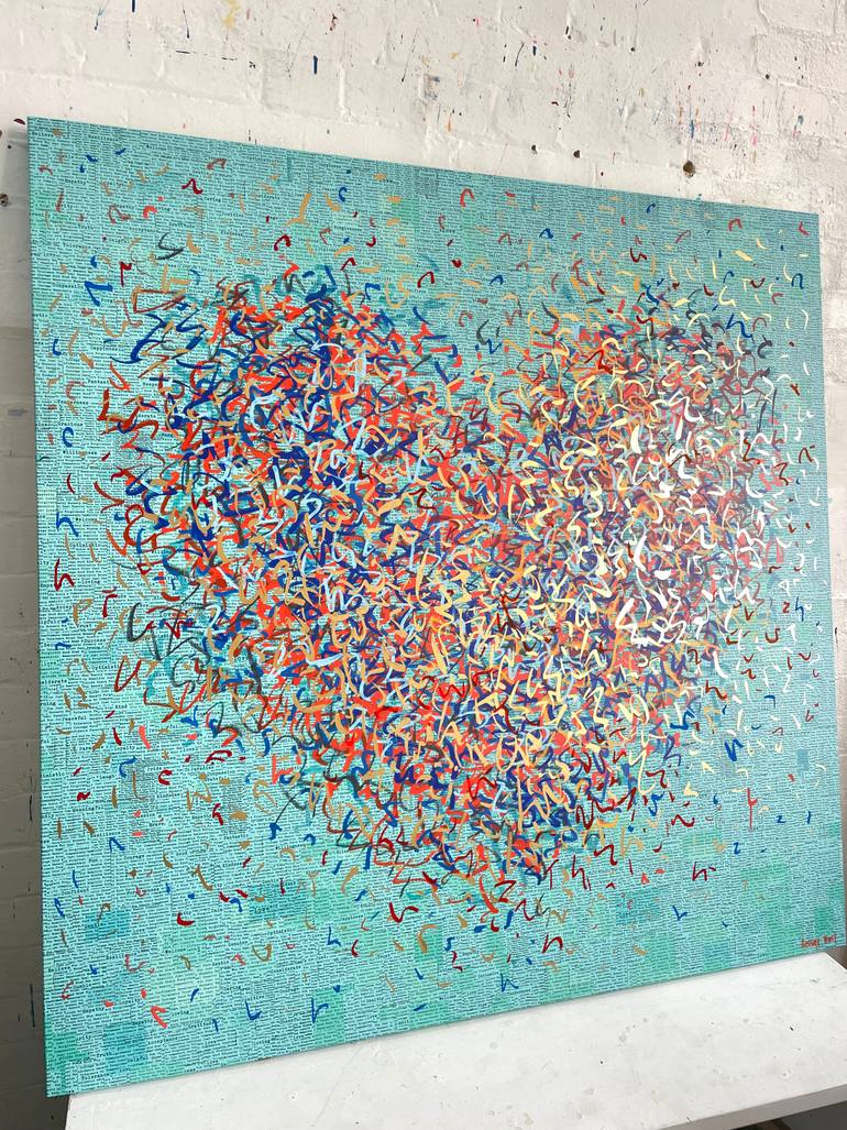 Original Abstract Mixed Media by George Hall